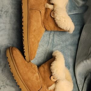 UGG Cream Shearling Boots